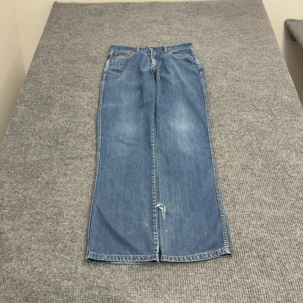 Kimes Ranch Chuck Jeans Mens 32/34 Blue Cotton Mid Rise Straight Western Cowboy